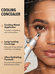 SHEGLAM Bright Eyes Cooling Concealer Cooling Metal Applicator Matte Liquid Concealer
