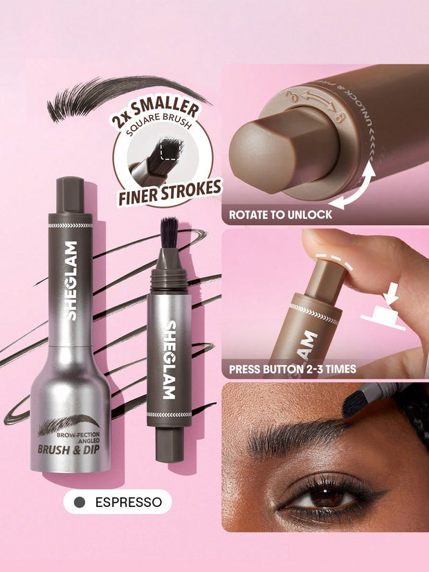 SHEGLAM Brow-Fection Angled Brush & Dip Like Strokes Liquid Eyebrow
