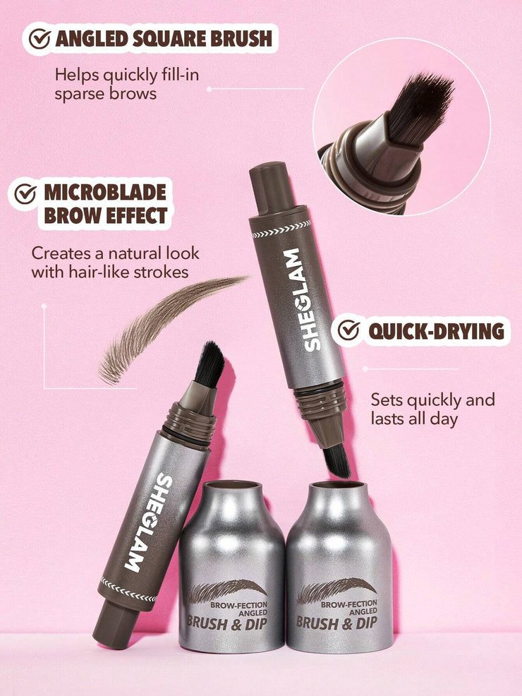 SHEGLAM Brow-Fection Angled Brush & Dip Like Strokes Liquid Eyebrow