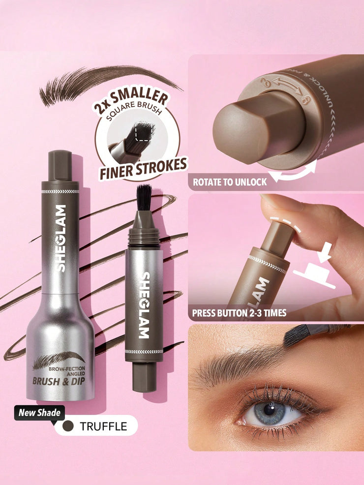 SHEGLAM Brow-Fection Angled Brush & Dip Like Strokes Liquid Eyebrow