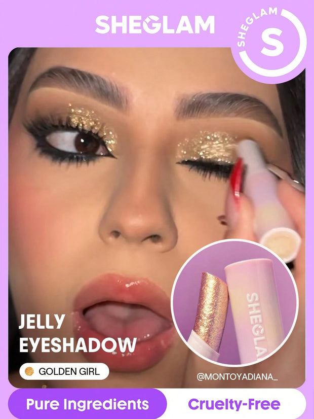SHEGLAM Crystal Jelly Glaze Stick Multi-Use Single Eyeshadow Stick Glitter Shimmer