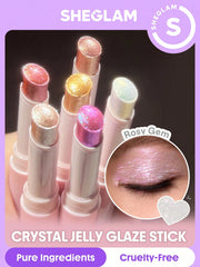 SHEGLAM Crystal Jelly Glaze Stick Multi-Use Single Eyeshadow Stick Glitter Shimmer