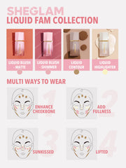 SHEGLAM Glow Bloom Liquid Highlighter-Vanilla Frost Gel Cream Highlighter Shimmer