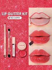 SHEGLAM Lip Dazzler Glitter Kit-Center Stage Long-Lasting Glitter Lip Gloss