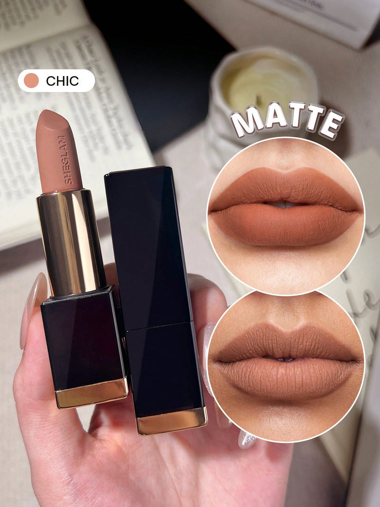 SHEGLAM Matte Allure Lipstick-Chic 20 Colors Long Lasting Lipstick