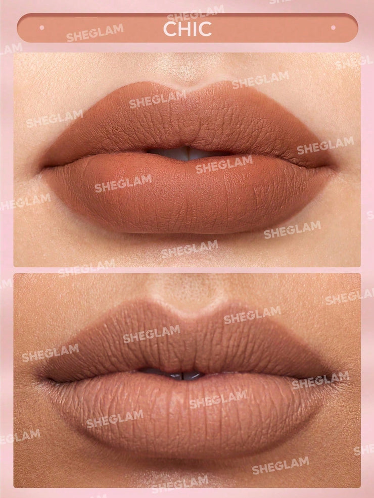 SHEGLAM Matte Allure Lipstick-Chic 20 Colors Long Lasting Lipstick