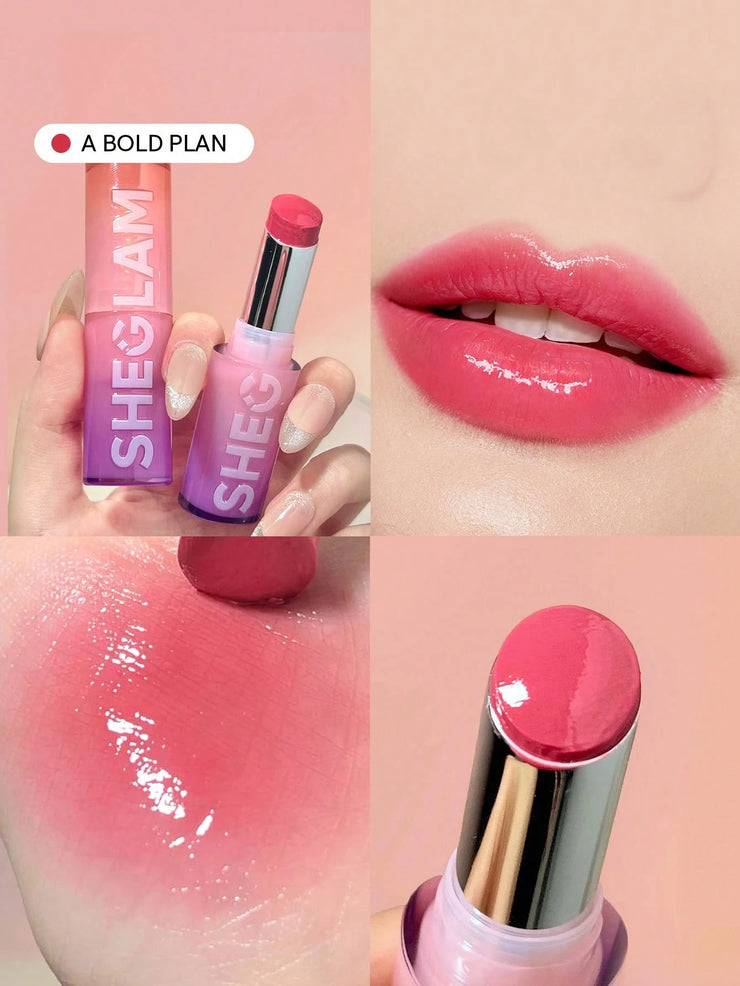 SHEGLAM Mirror Kiss High-Shine Lipstick 12 Colors High Gloss Shine Glitter Lipstick