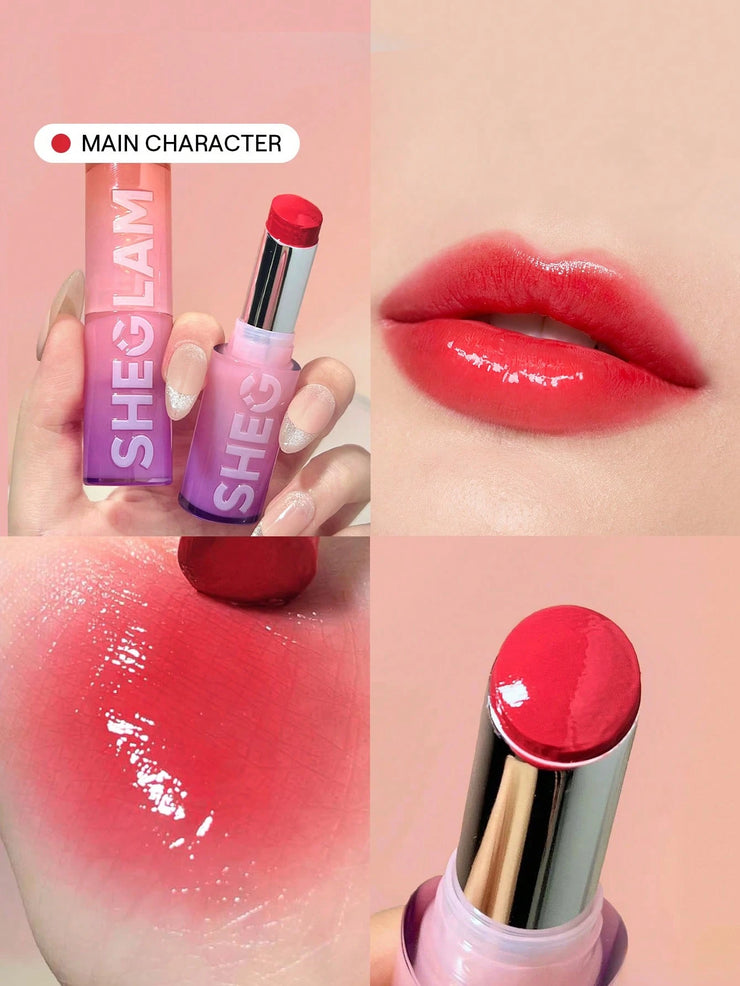 SHEGLAM Mirror Kiss High-Shine Lipstick 12 Colors High Gloss Shine Glitter Lipstick