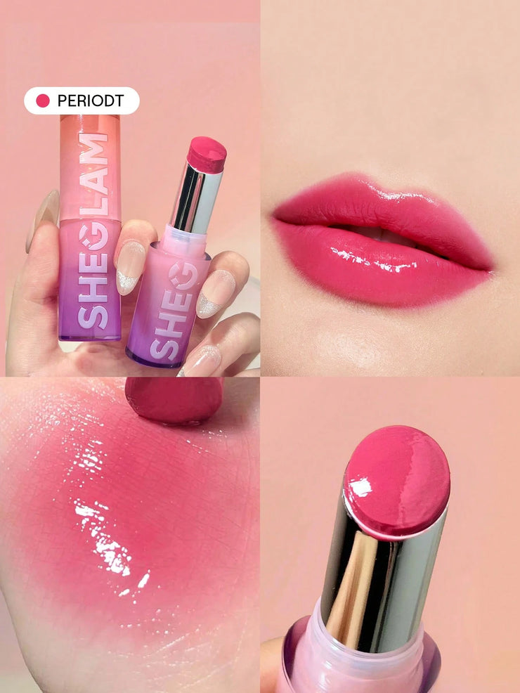 SHEGLAM Mirror Kiss High-Shine Lipstick 12 Colors High Gloss Shine Glitter Lipstick