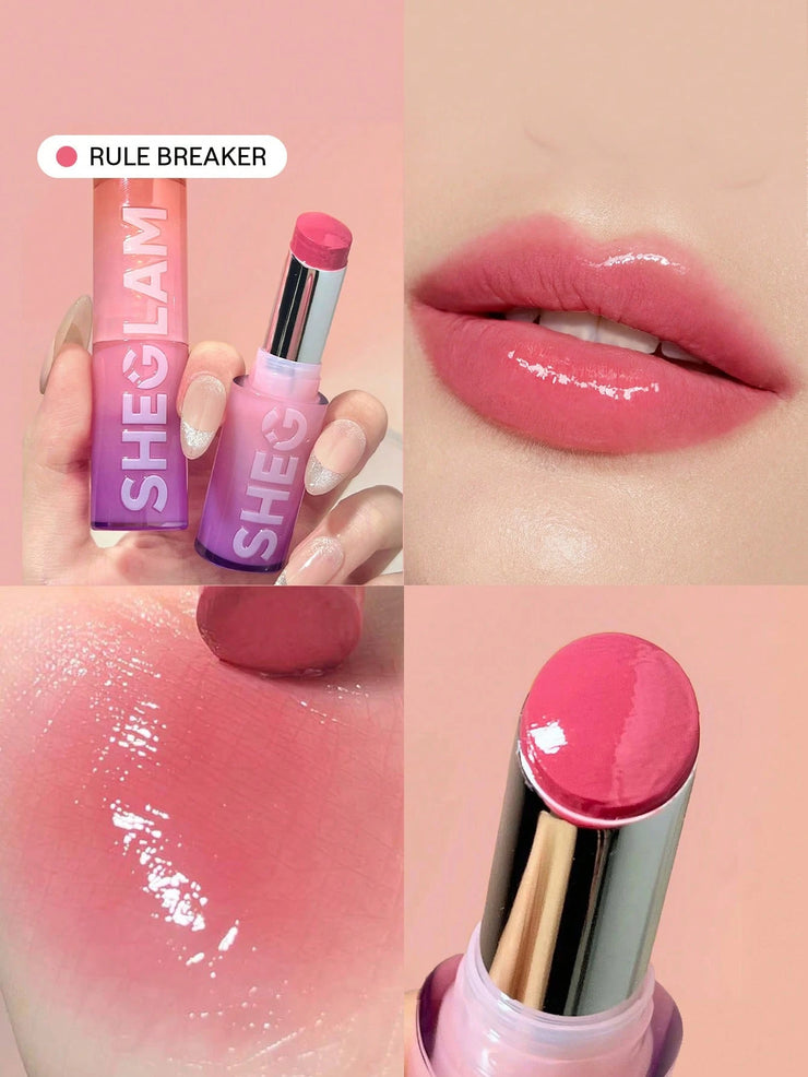 SHEGLAM Mirror Kiss High-Shine Lipstick 12 Colors High Gloss Shine Glitter Lipstick