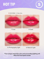 SHEGLAM Mirror Kiss High-Shine Lipstick 12 Colors High Gloss Shine Glitter Lipstick