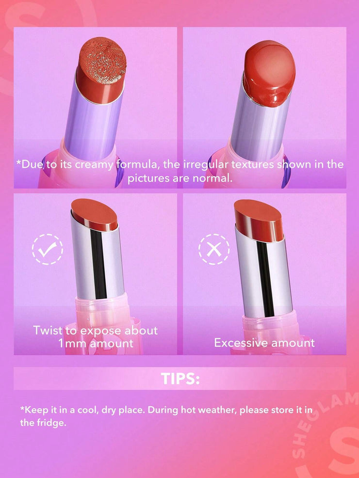 SHEGLAM Mirror Kiss High-Shine Lipstick 12 Colors High Gloss Shine Glitter Lipstick