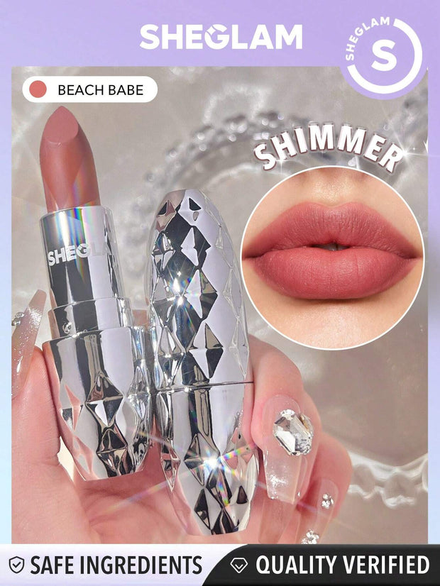 SHEGLAM Starlight Velvet Lipstick-Deep Under 10 Colors Shimmer Matte Long Lasting Lipstick