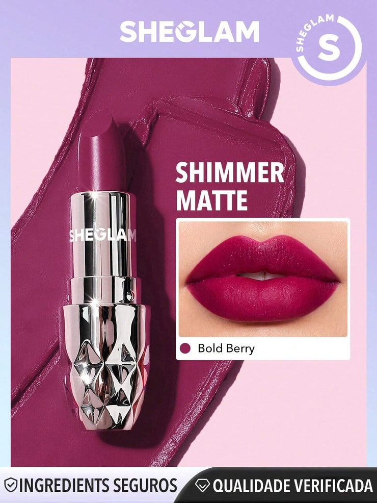 SHEGLAM Starlight Velvet Lipstick-Deep Under 10 Colors Shimmer Matte Long Lasting Lipstick