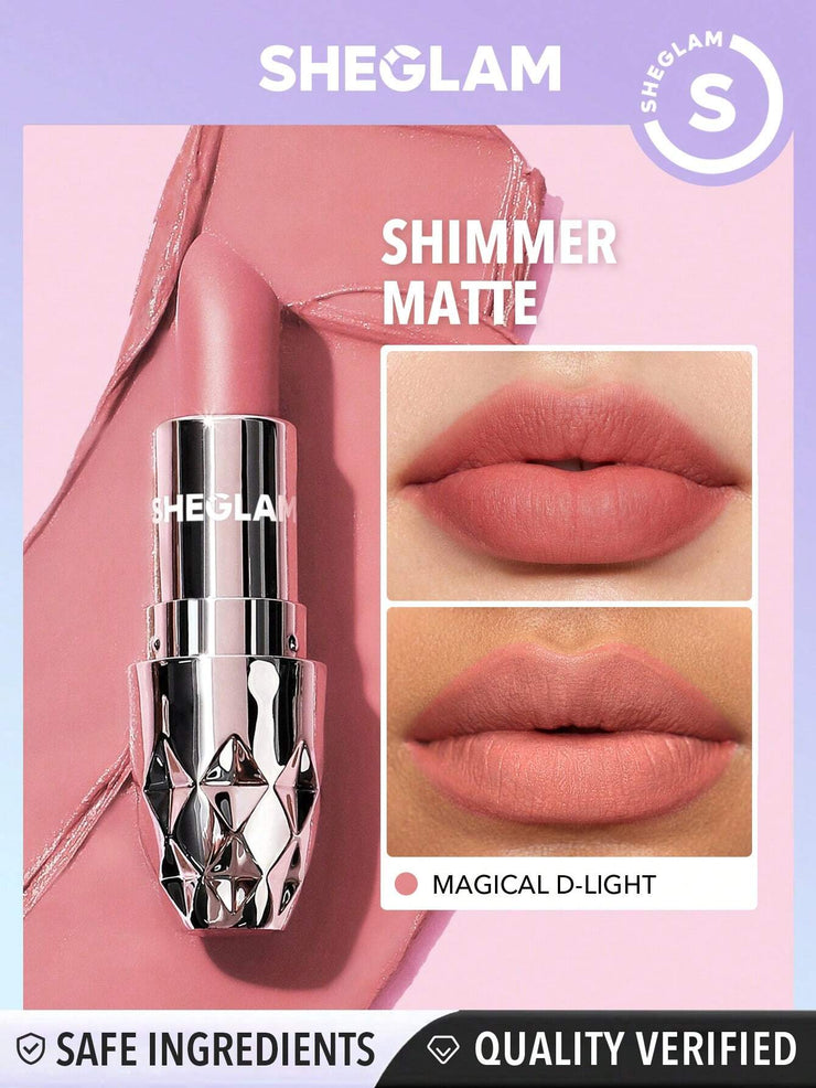SHEGLAM Starlight Velvet Lipstick-Deep Under 10 Colors Shimmer Matte Long Lasting Lipstick