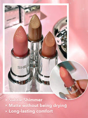 SHEGLAM Starlight Velvet Lipstick-Deep Under 10 Colors Shimmer Matte Long Lasting Lipstick