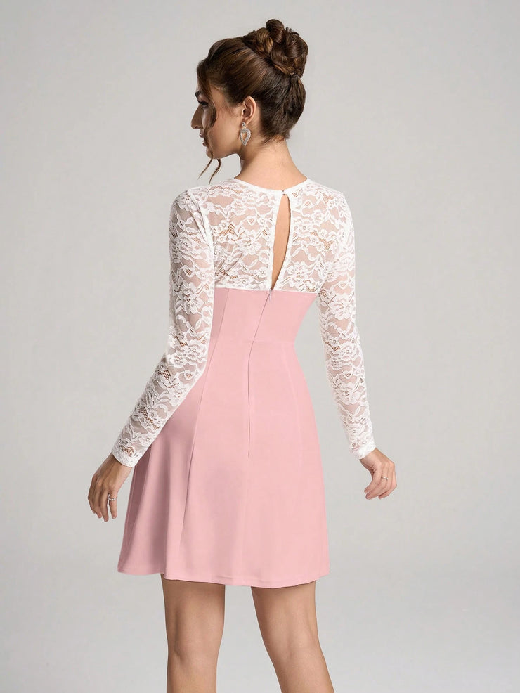 Poshira Women's Elegant Daily Wear Party Dress