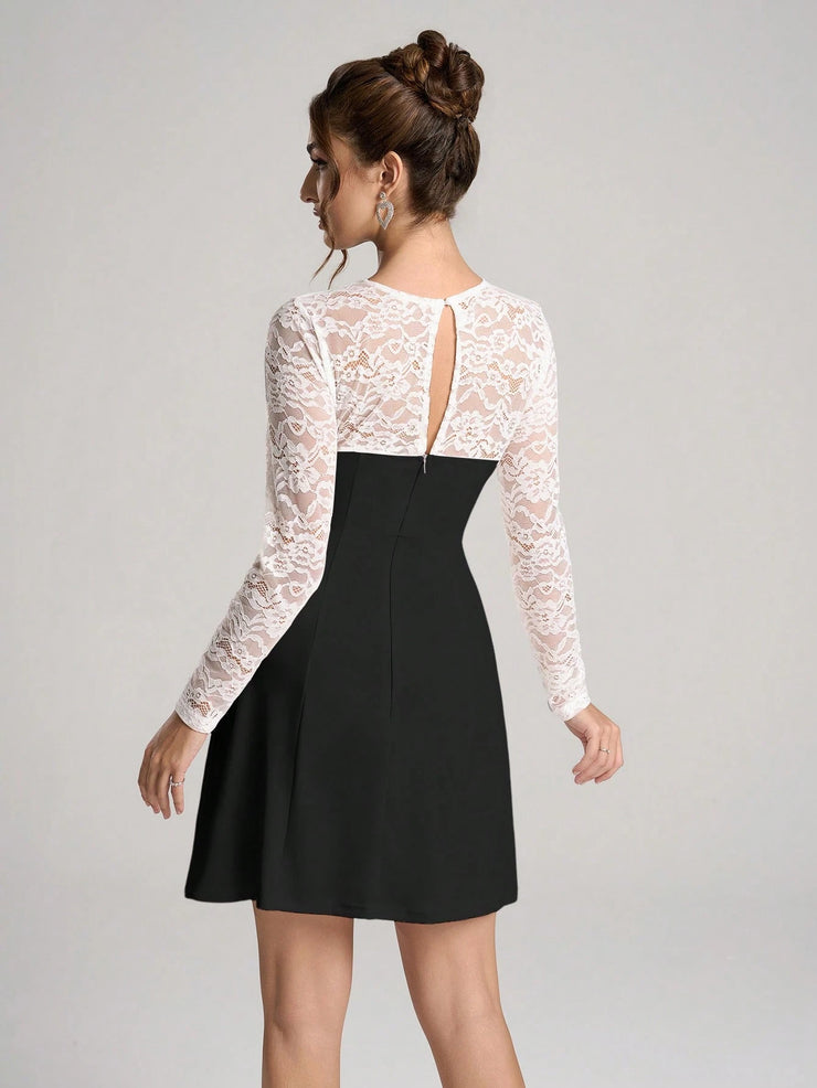 Poshira Women's Elegant Daily Wear Party Dress