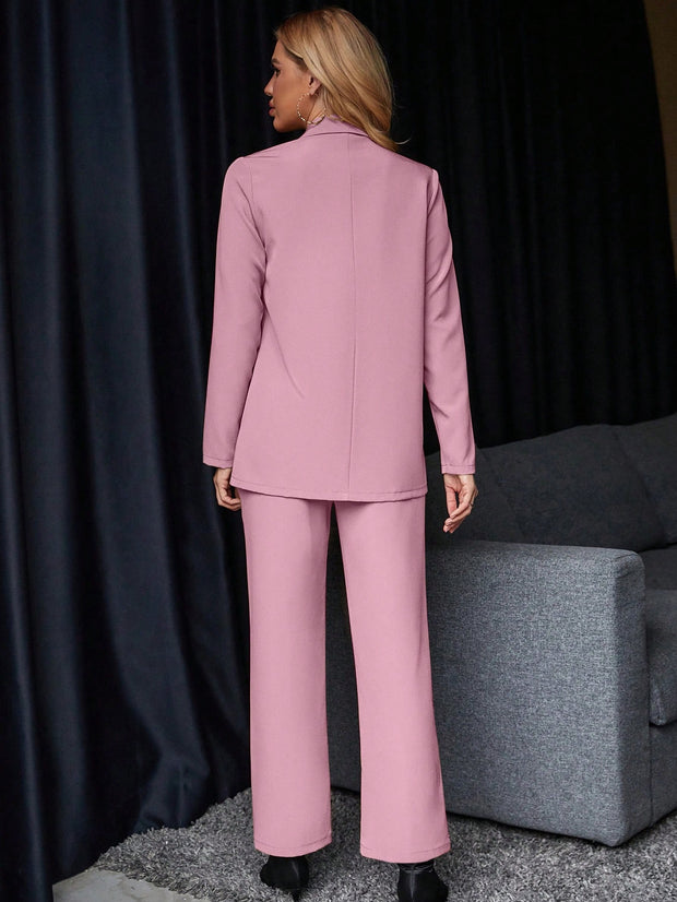 Calvaya Solid Color Suit Set