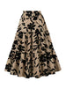 Plant Print Skirt Set for Vacation, 2pcs/Set