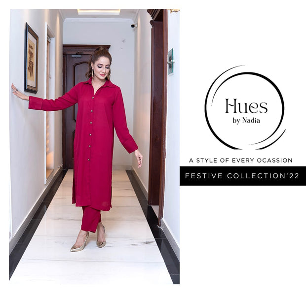 MAROON WAVE BY HUES - Hues