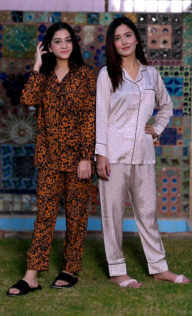 Tea Pink Cheeta PJ Set - Hues